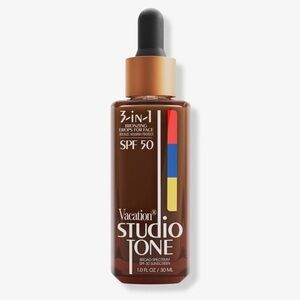 NEW! Vacation Studio Tone SPF 50 Bronzing Drops for Face
